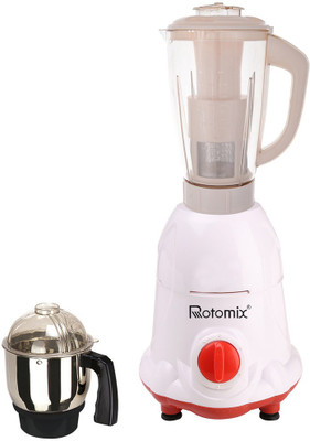 

Rotomix Latest Jar attachments of chutney & juicer jarType-187 600 W Juicer Mixer Grinder(Multicolor, 2 Jars)