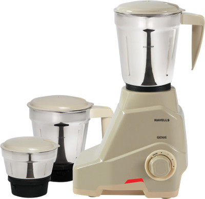 

Havells Genie 500 W Mixer Grinder(Grey, 3 Jars)