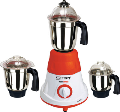 Sunmeet PowerExpressOrientRedWhite10 750 W Mixer Grinder(Red, White, 3 Jars)