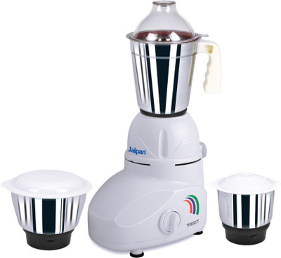 

Jaipan Triset Mixer Grinder 450 W Mixer Grinder(White, 3 Jars)