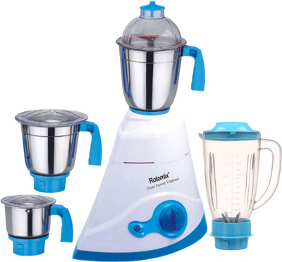 

Rotomix ABS Body MG16-WFJ32 600 W Juicer Mixer Grinder(Multicolor, 4 Jars)