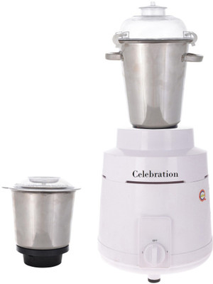 

Celebration Celeb 1400 1400 W Mixer Grinder(White, 2 Jars)