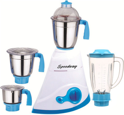 

speedway ABS Body MG16-WFJ127 1000 W Juicer Mixer Grinder(Multicolor, 4 Jars)
