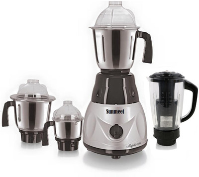 

Sunmeet MG16-708 600 W Juicer Mixer Grinder(Black, 4 Jars)