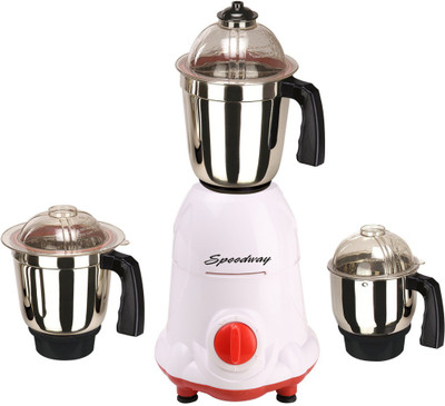 

speedway SW 1000 ArwaWhiteRed 1000 W Mixer Grinder(White, 3 Jars)