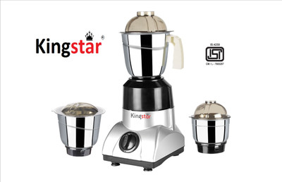

Kingstar ECOSPORT 550 W Mixer Grinder(Silver, 3 Jars)