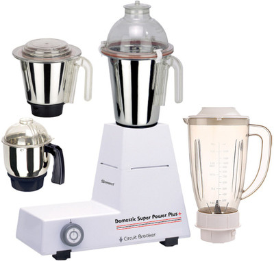 

Sunmeet ABS Body MG16-WFJ98 750 W Juicer Mixer Grinder(Multicolor, 4 Jars)
