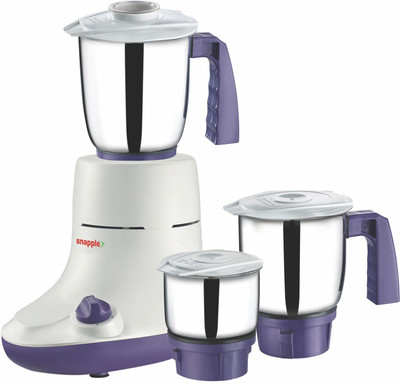 

Snapple Siyola 550 W Mixer Grinder(White,Purple, 3 Jars)