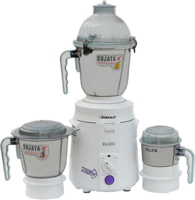 

SUJATA dynamix 900 W Mixer Grinder(White, 3 Jars)