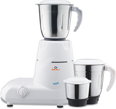 

Bajaj GX6 500 W Mixer Grinder(White, 3 Jars)