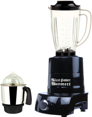 SilentPowerSunmeet MA ABS Body MGJ WOF 2017-142 1000 W Juicer Mixer Grinder(Black, 2 Jars)