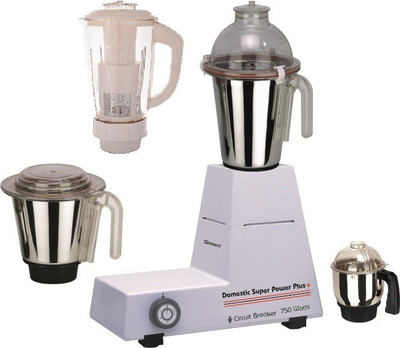 

Sunmeet Genious 750 W Mixer Grinder(White, 4 Jars)