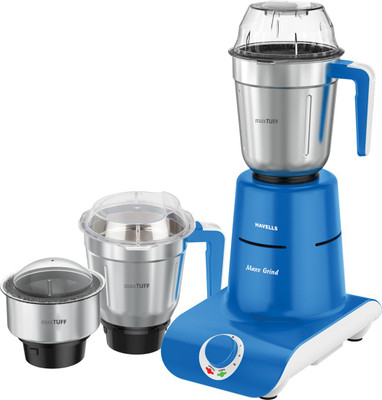 

Havells MaxxGrind 750 W Mixer Grinder(Blue, 3 Jars)