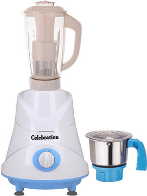 

Celebration Latest Jar attachments of chutney & juicer jarType-40 600 W Juicer Mixer Grinder(Multicolor, 2 Jars)