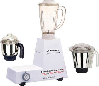 

speedway ABS Body MGJ-WFJ16-53 600 W Mixer Grinder(Multicolor, 3 Jars)