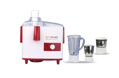 

Ezyhome Galaxy 450 W Juicer Mixer Grinder(Red, 3 Jars)