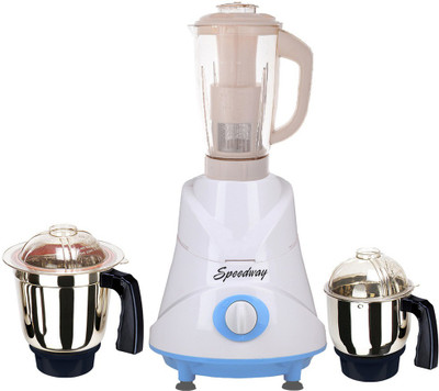 

speedway Latest Jar attachments of chutney medium & juicer jarType-651 1000 W Juicer Mixer Grinder(Multicolor, 3 Jars)