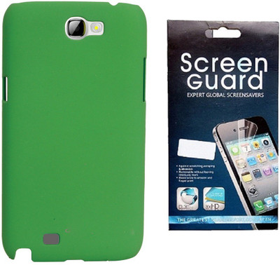 RDcase RDcase Back Cover + Screen Guard for Samsung Galaxy Note 2 (N7100) - Green Accessory Combo(Green)
