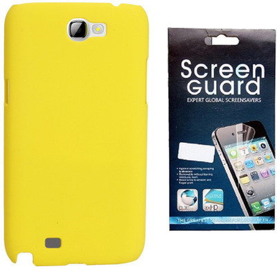 RDcase RDcase Back Cover + Screen Guard for Samsung Galaxy Note 2 (N7100) - Yellow Accessory Combo(Yellow)