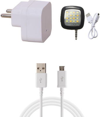 Furst Wall Charger Accessory Combo for Micromax A114 Canvas 2.2(White, Black)
