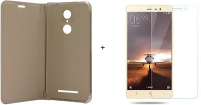 Highderabad Tech Cover Accessory Combo for Xiaomi Redmi Note 3(Gold, Gold)