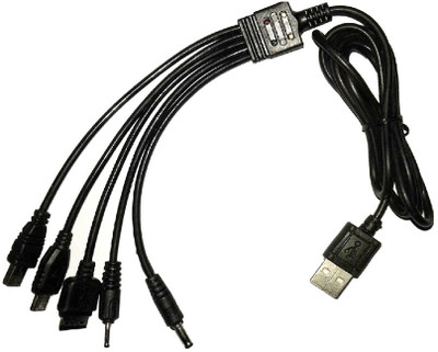 

Vidya Ventures 5 In 1 Multi Pin Universal USB Cable USB Cable(Black)
