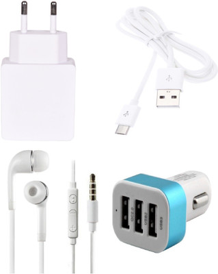 Zootkart Wall Charger Accessory Combo for Xiaomi Redmi Note 4G White