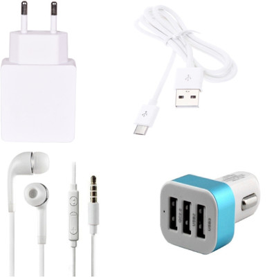 Cell Planet Wall Charger Accessory Combo for Samsung Galaxy Core 2 White