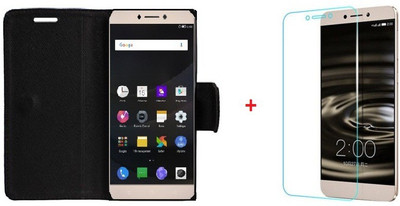 Mobizworld Cover Accessory Combo for LeTv LeEco le 1s(Black, Transparent)