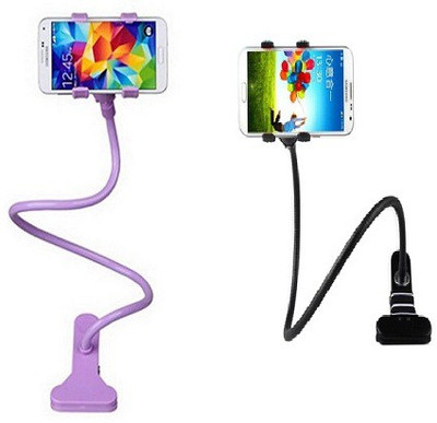 

sangaitap Combo offer of 2pc Lazy Mobile Holder Black 1pc Purple 1pc Mobile Holder, Black;purple