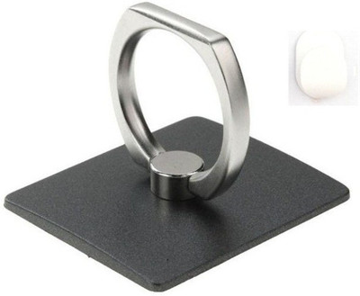 

FKU Finger Grip Ring Stand with Hook - Black Mobile Holder