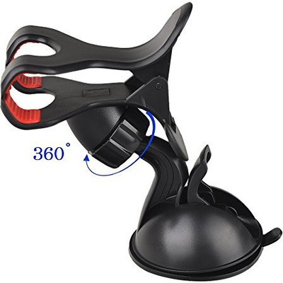 

SYGTECH 360 Degree Rotation Car windshield Mount Phone Holder for Samsung,Apple,Htc,Sony,Lg,Xolo,Mi. Mobile Holder, Black