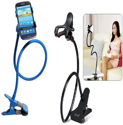 

sangaitap Combo offer of 2pes Lazy Mobile Holder Blue 1ps Black 1ps Mobile Holder, Black;blue