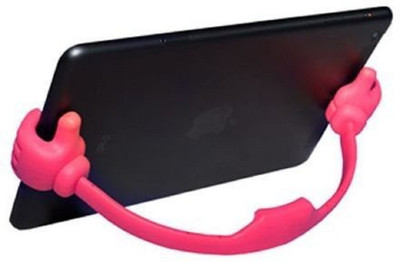 

Heartly Universal Flexible Portable Mount Cradle Thumb Ok Stand 3 Mobile Holder, Pink
