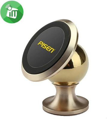 Hoteon Premium 360 degree Universal Magnetic Car Mount Mobile Holder, Black;gold