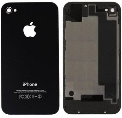 

GalaxyTech Apple iPhone 4s Back Panel(Black)