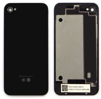 

NAVSWA Apple iPhone 4 Back Panel(Black)