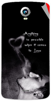 Snooky Intex Aqua i6 Mobile Skin(Black)