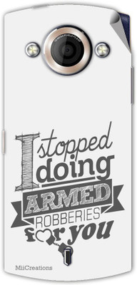 

MiiCreations MMXA255-MS-00187 Micromax Canvas Selfie A255 Mobile Skin(Grey)