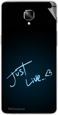 

MiiCreations OP3-MS-00146 One Plus 3 Mobile Skin(Black)