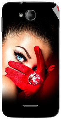 Snooky Intex Aqua i4 Mobile Skin(Red)