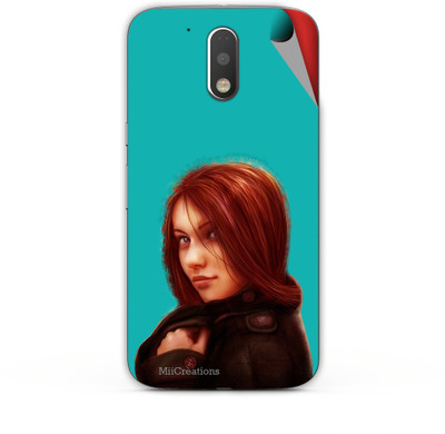 

MiiCreations M-G4-P-MS-00253 Motorola Moto G4 Plus Mobile Skin(Blue)
