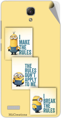 

MiiCreations XM-R-N-MS-00144 Xiaomi Redmi Note Mobile Skin(Yellow)