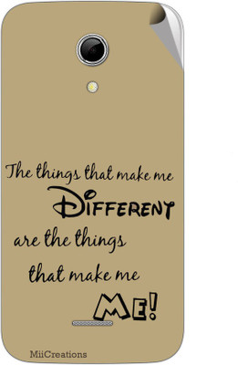 

MiiCreations MMXA114-MS-00200 Micromax Canvas 2.2 A114 Mobile Skin(Brown)