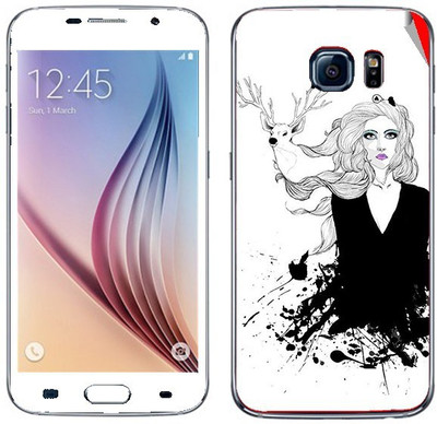 Snooky Samsung Galaxy S6 edge Mobile Skin(White)