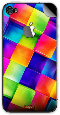 instyler DIGITAL-137 Apple iPhone 4S Mobile Skin(MULTICOLOR)