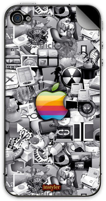 

instyler MSKIP4_10008 APPLE I PHONE 4 Mobile Skin(Multicolor)