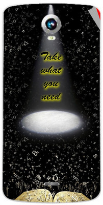 Snooky Intex Aqua i6 Mobile Skin(Black)