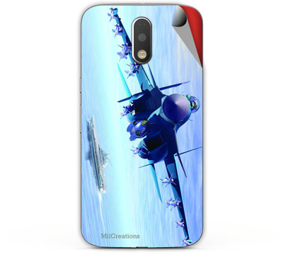 

MiiCreations M-G4-P-MS-00271 Motorola Moto G4 Plus Mobile Skin(Blue)