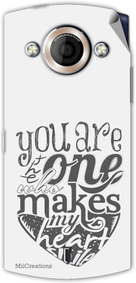 

MiiCreations MMXA255-MS-00189 Micromax Canvas Selfie A255 Mobile Skin(Grey)